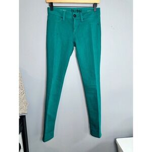 DL1961 Emma Legging Premium‎ Denim Size 24 Emerald Green 4 Way Stretch Pants